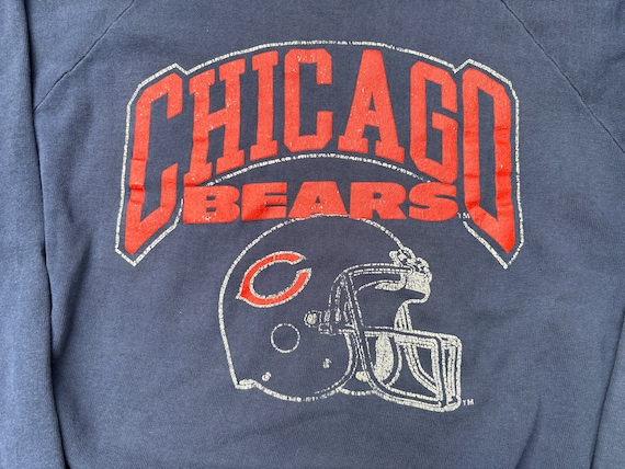 Vintage 80s Chicago Bears Sweatshirt Size Large b… - image 2