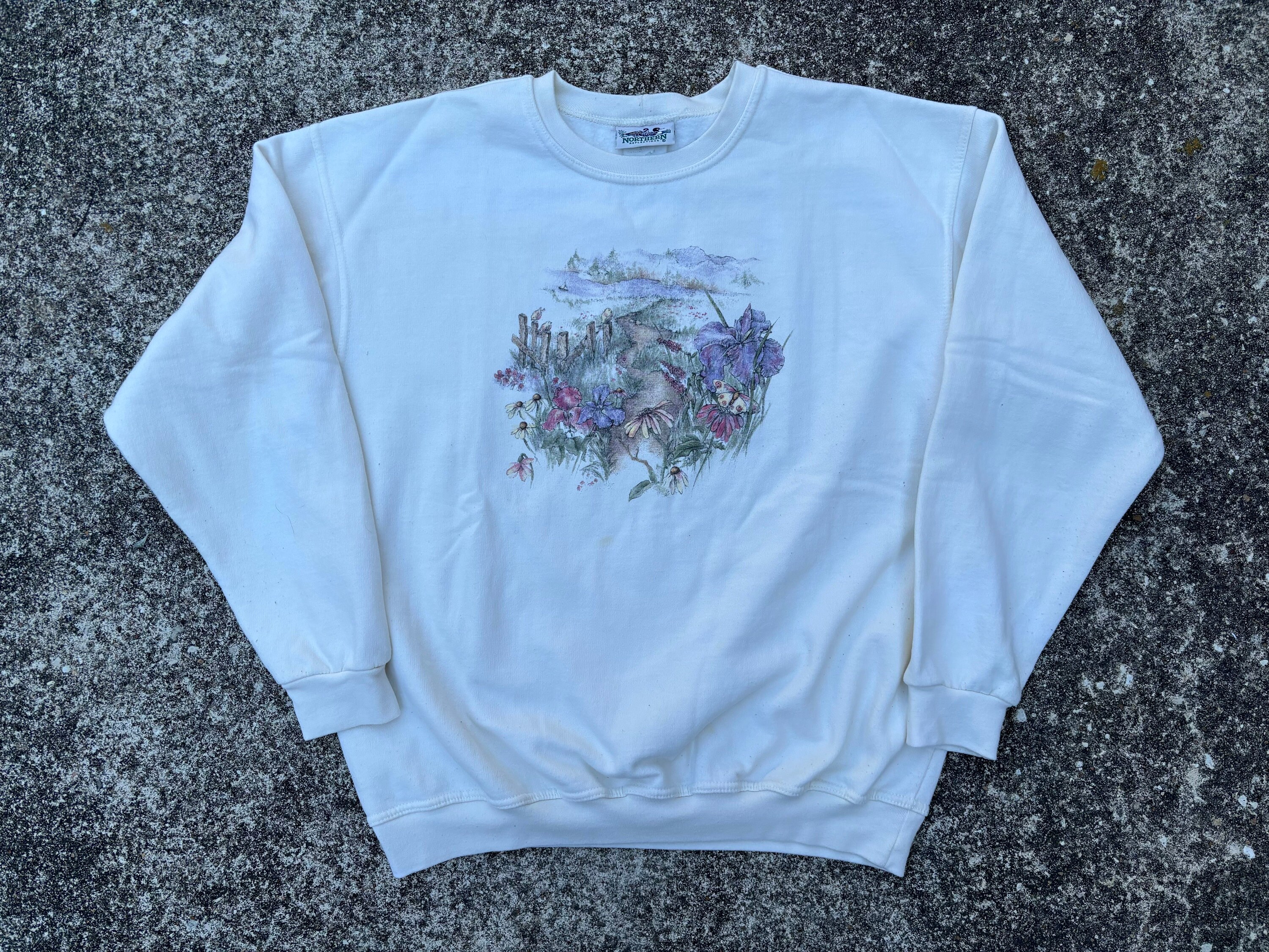 Northern Reflections Sweatshirt Crewneck Vintage 90s Graphic