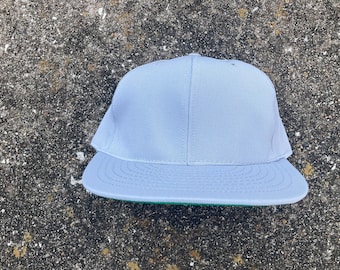 vintage 90's Blank Grey Custom Snapback Taille L-XL par Pro Line