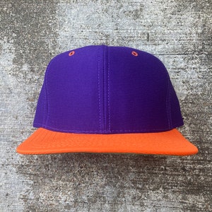 Vintage 90’s Blank Purple/Orange Custom Snapback Size S-M by New Era