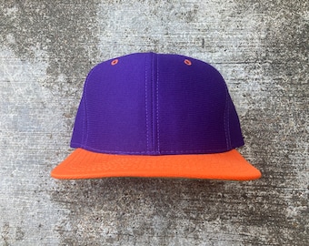 Vintage 90’s Blank Purple/Orange Custom Snapback Size S-M by New Era