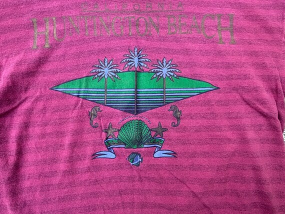 Vintage 90s Huntington Beach California Shirt Siz… - image 2