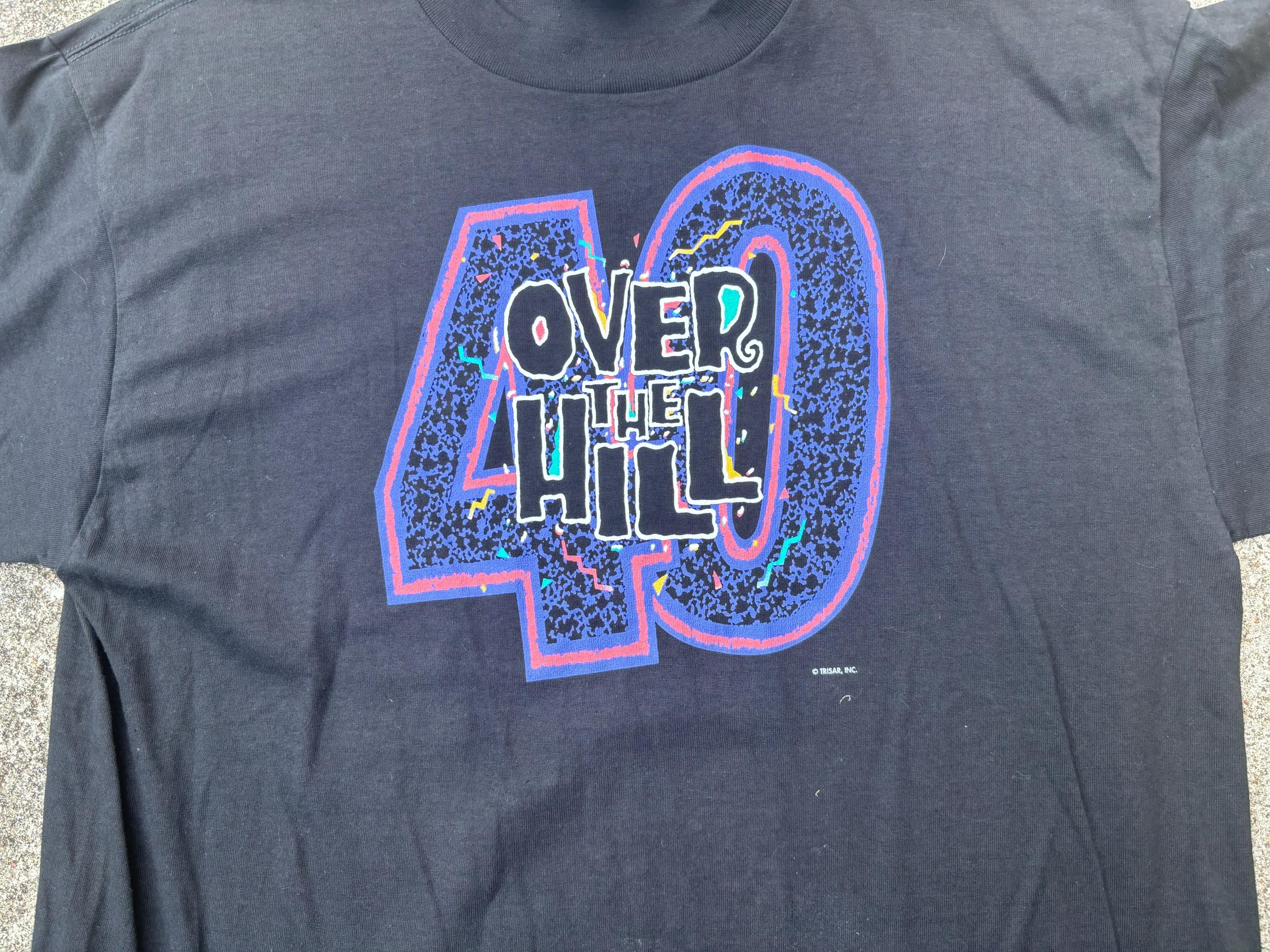 Vintage 90s Over the Hill 40 Birthday Shirt Size XL - Etsy