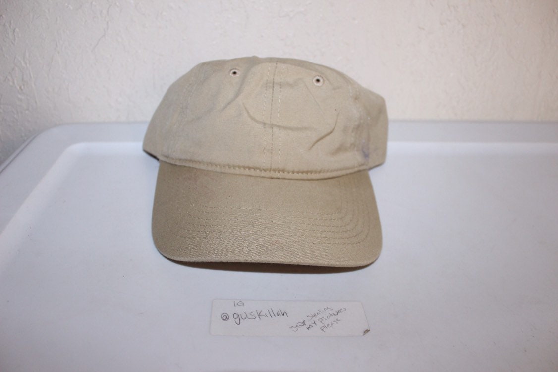 Vintage 90's Blank Beige Strapback Dad Hat