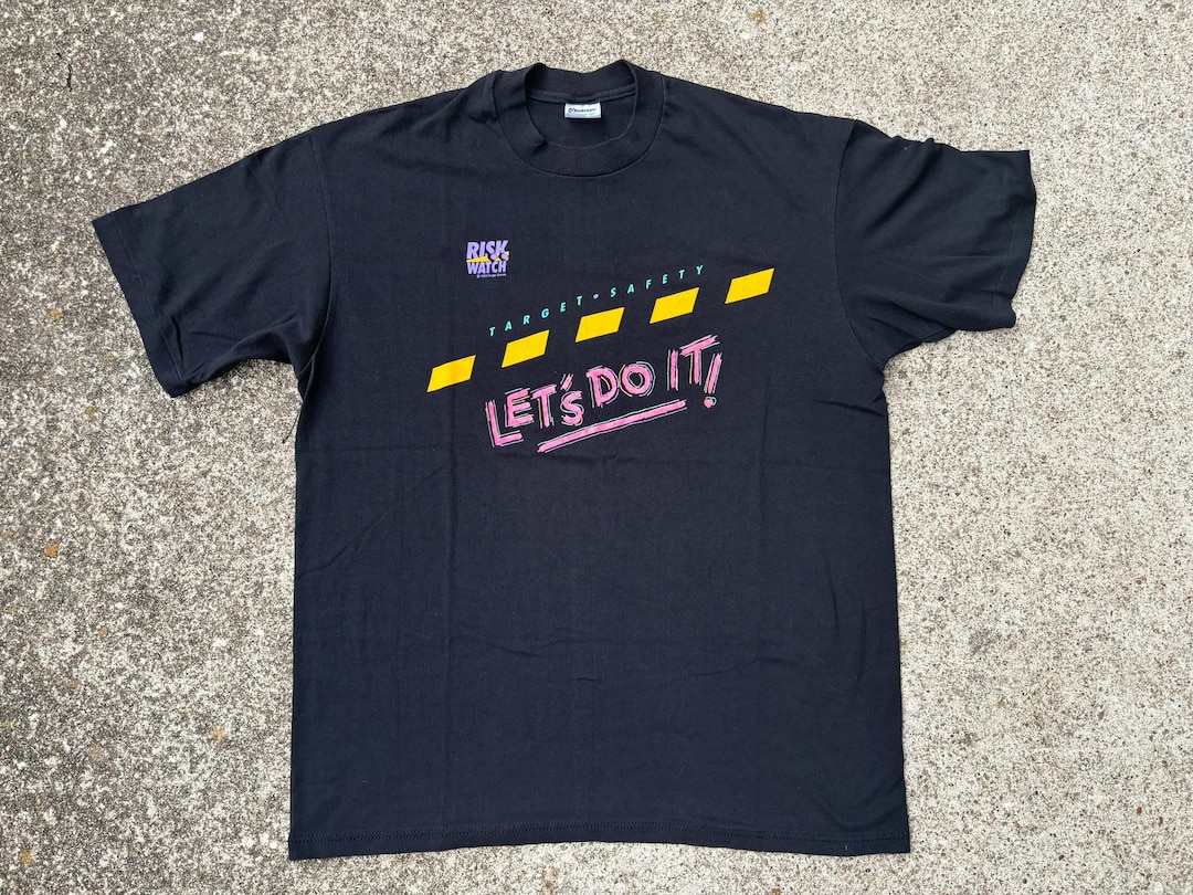 VTG 80’s Risk Watch Target Safety Let’s Do It Single Stitch T Shirt ...