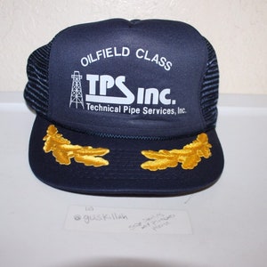 Vintage 90&#39;s TPS Inc Technical Pipe Services Meshback Snapback by George