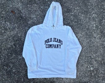 POLO JEANS COMPANY RalphLauren刺繍ロゴ　パーカー Vintage 1990s Polo Jeans Ralph Lauren Embroidered Full Zip Hoodie