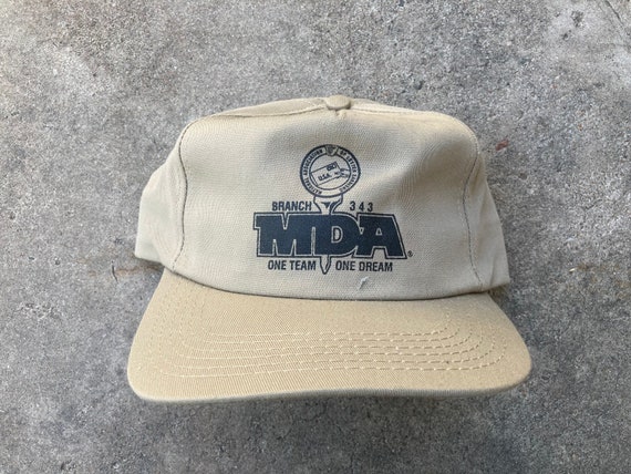 Vintage 90’s NALC Branch 343 MDA Snapback Hat - image 1