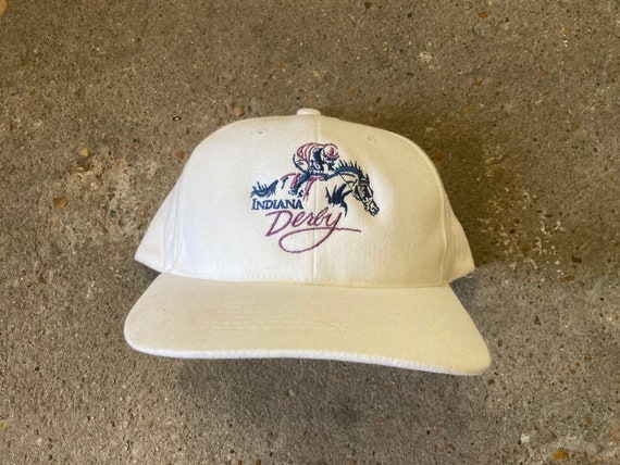 Vintage 90’s Indiana Derby Strapback Hat by Sport… - image 1