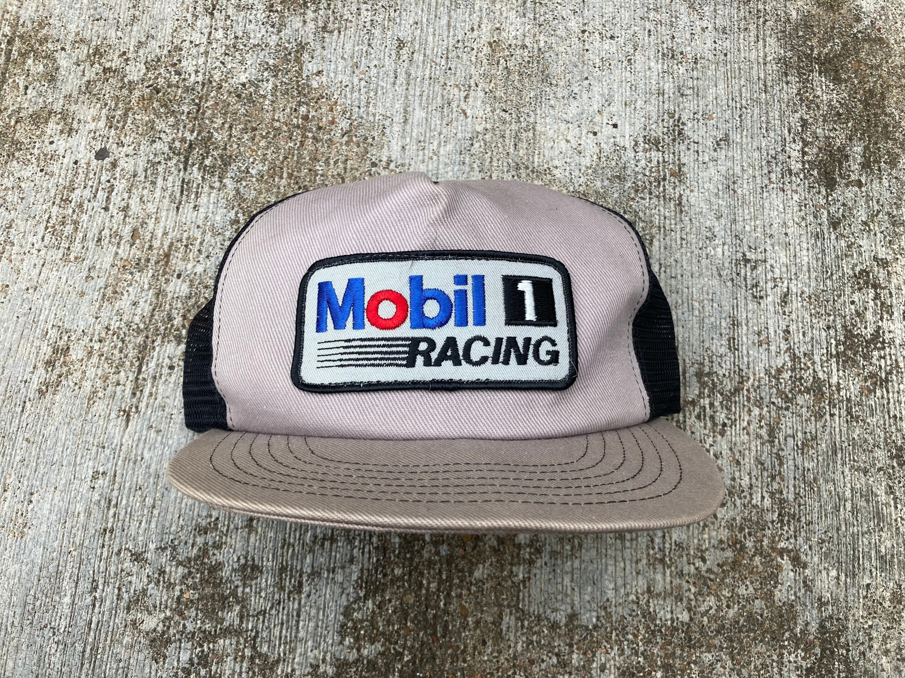 Vintage 80s Mobil 1 Racing Meshback 