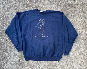 Sweat-shirt vintage des années 90 Cog Hill Golf taille L par Timeout