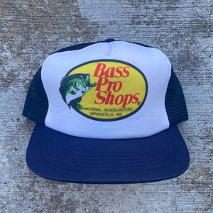 Vintage 90s Bass Pro Shops T-Shirt Retro Fishing Springfield Conservationist Visa Fisherman Big Logo Back Print White Tee XL