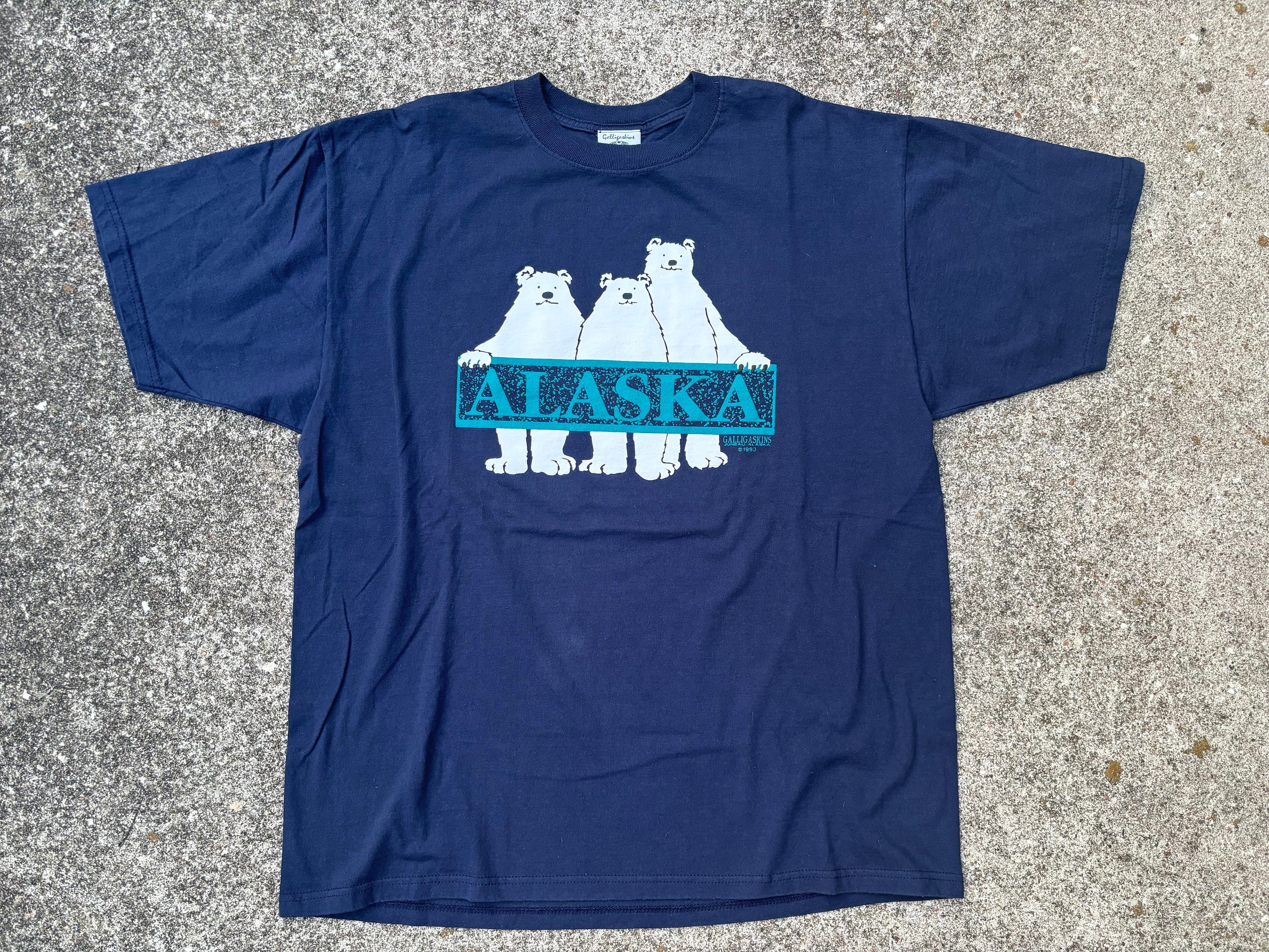 Vintage 90s Alaska Polar Bear Shirt Size L by Galligaskins - Etsy