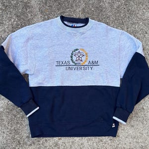 Vintage 90s Texas A&M Aggies Sweatshirt Size M by Russell Athletic