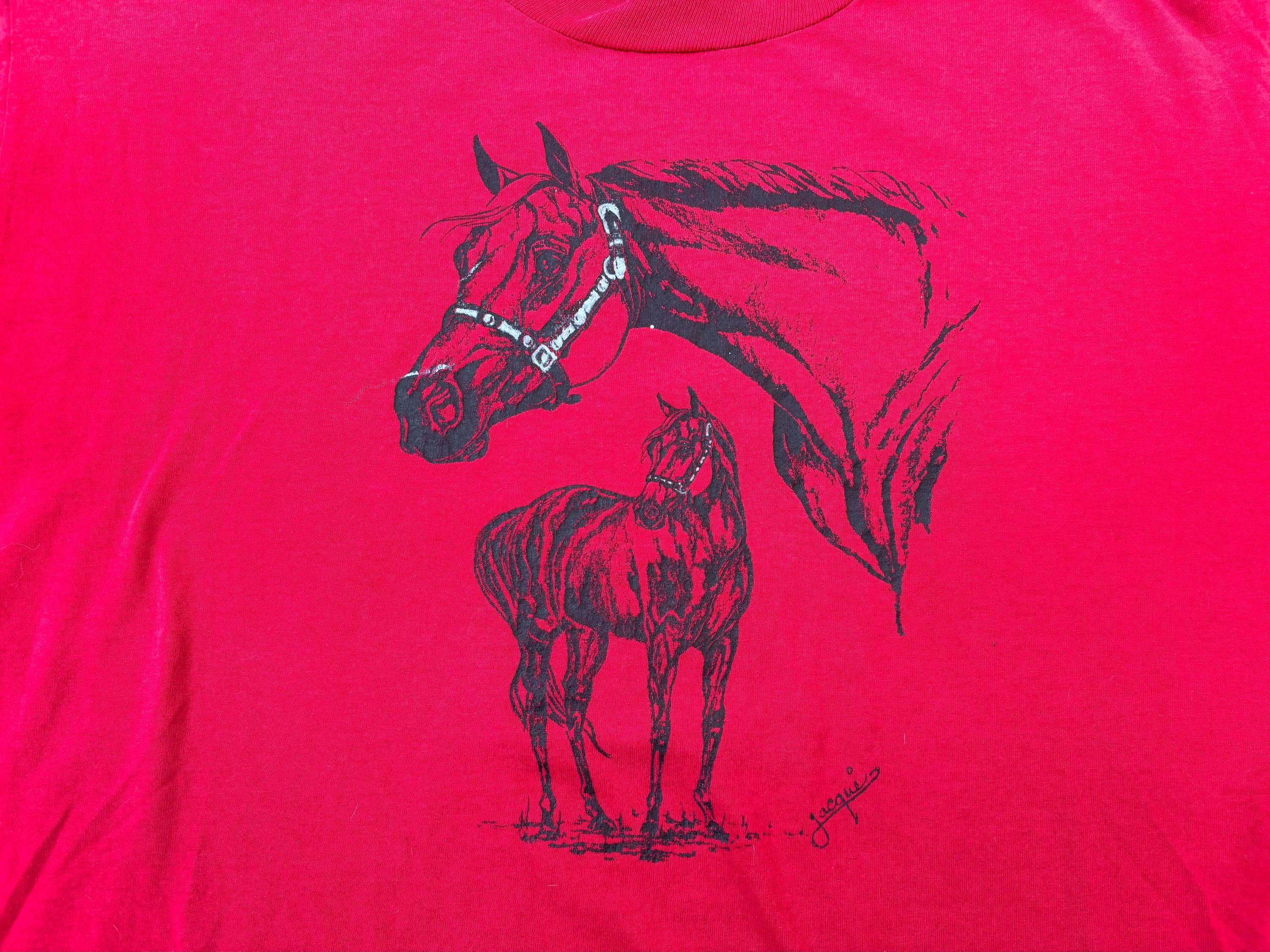 Vintage 90s Horses Painted Shirt Size XL by Jerzees - Etsy Canada