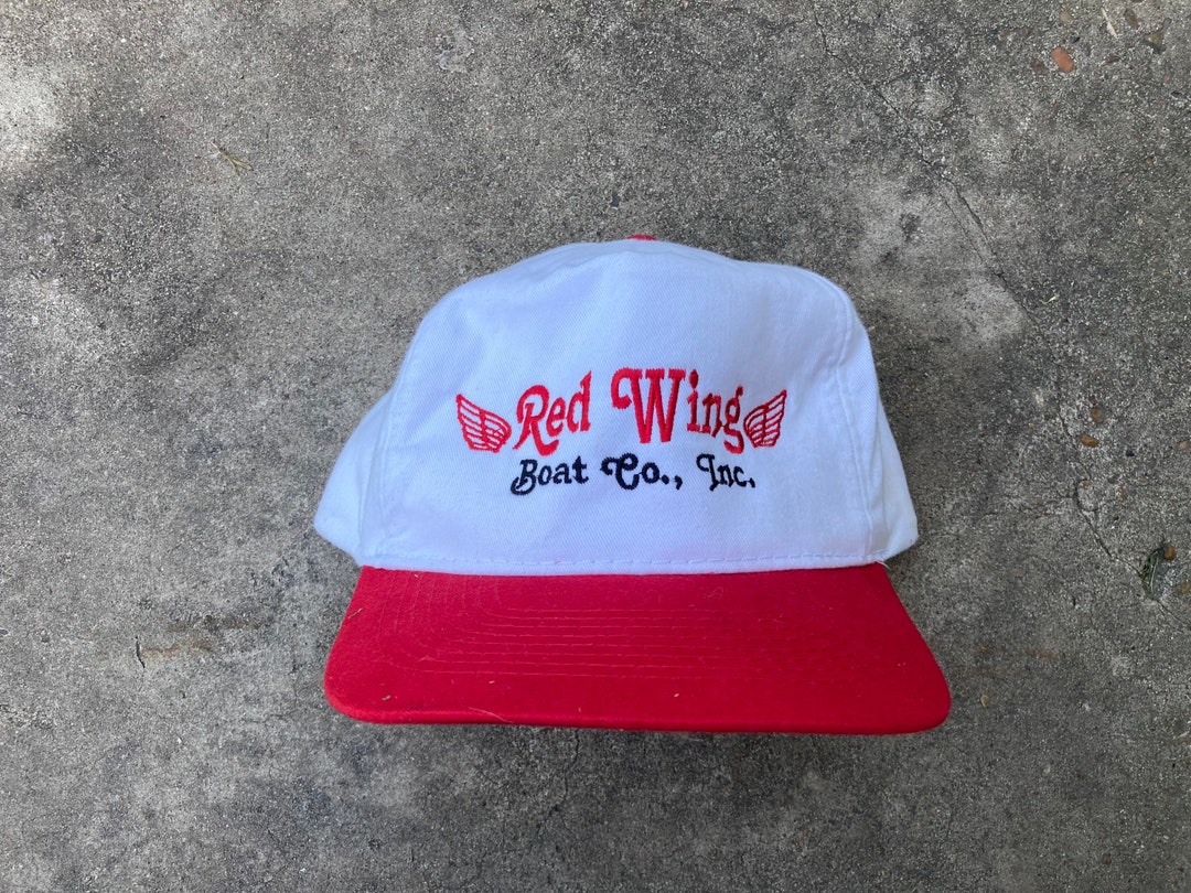 Vintage 90s Red Wing Boat Company Strapback Hat by Otto Cap Etsy
