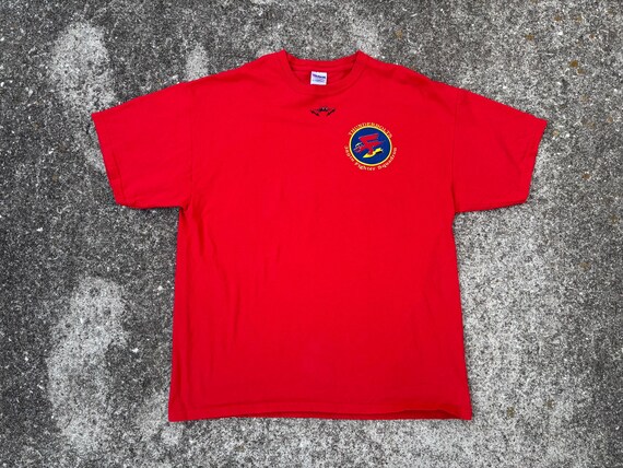 【b0y】23SS★ EMBLEM T-SHIRTS Vintage Y2K Thunderbolts 389th Fighter Squadron Shirt Size