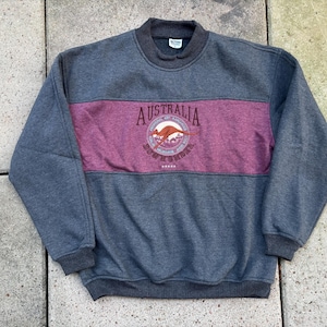 Bluza z okrągłym dekoltem w stylu vintage z lat 90. z Australii Down Under, rozmiar S, marki Sport Performance