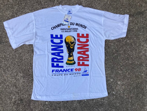 Vintage 1998 World Cup France Champions Shirt Size L - Etsy