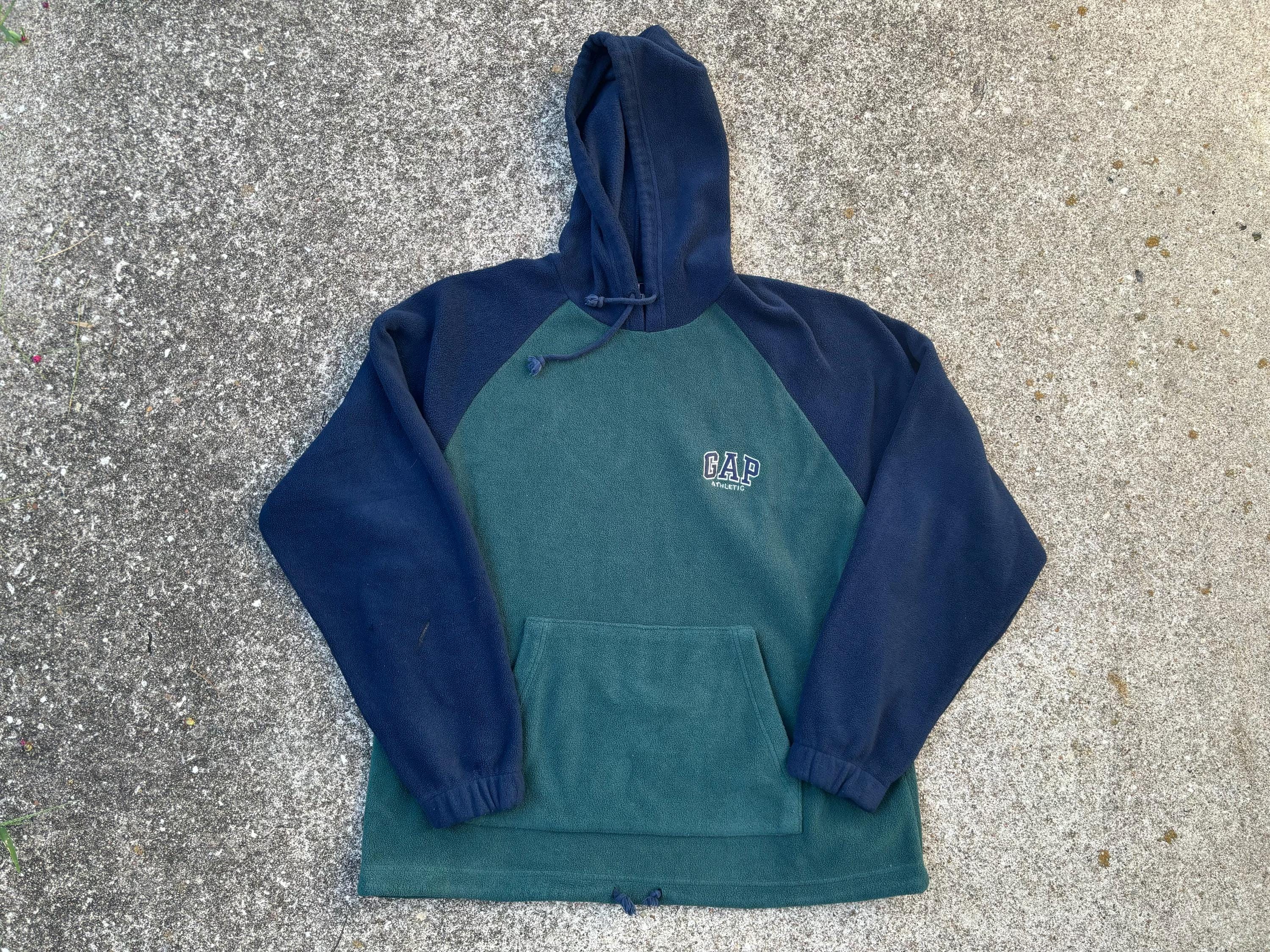 Sweat Molletonné Vintage Gap Athletics Pour Femme - Gris, Demi-fermeture éclair, Col Montant - Taille M