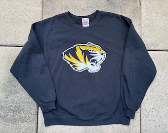 Vintage 90s University of Missouri Tigers Crewneck Size L by Red Oak