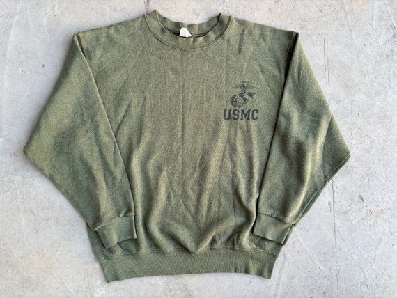 Vintage Campbellsville Apparel Green USMC Pullover Sweatshirt