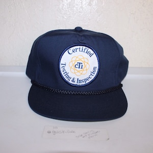 Vintage 90&#39;s Certified Testing and Inspection Snapback by Yupoong