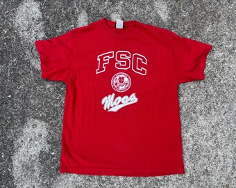 Vintage jaren 90 Florida Southern College-shirt 21 x 27,5 inch