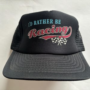 Vintage 90’s I Rather Be Racing Meshback Hat by Speedway