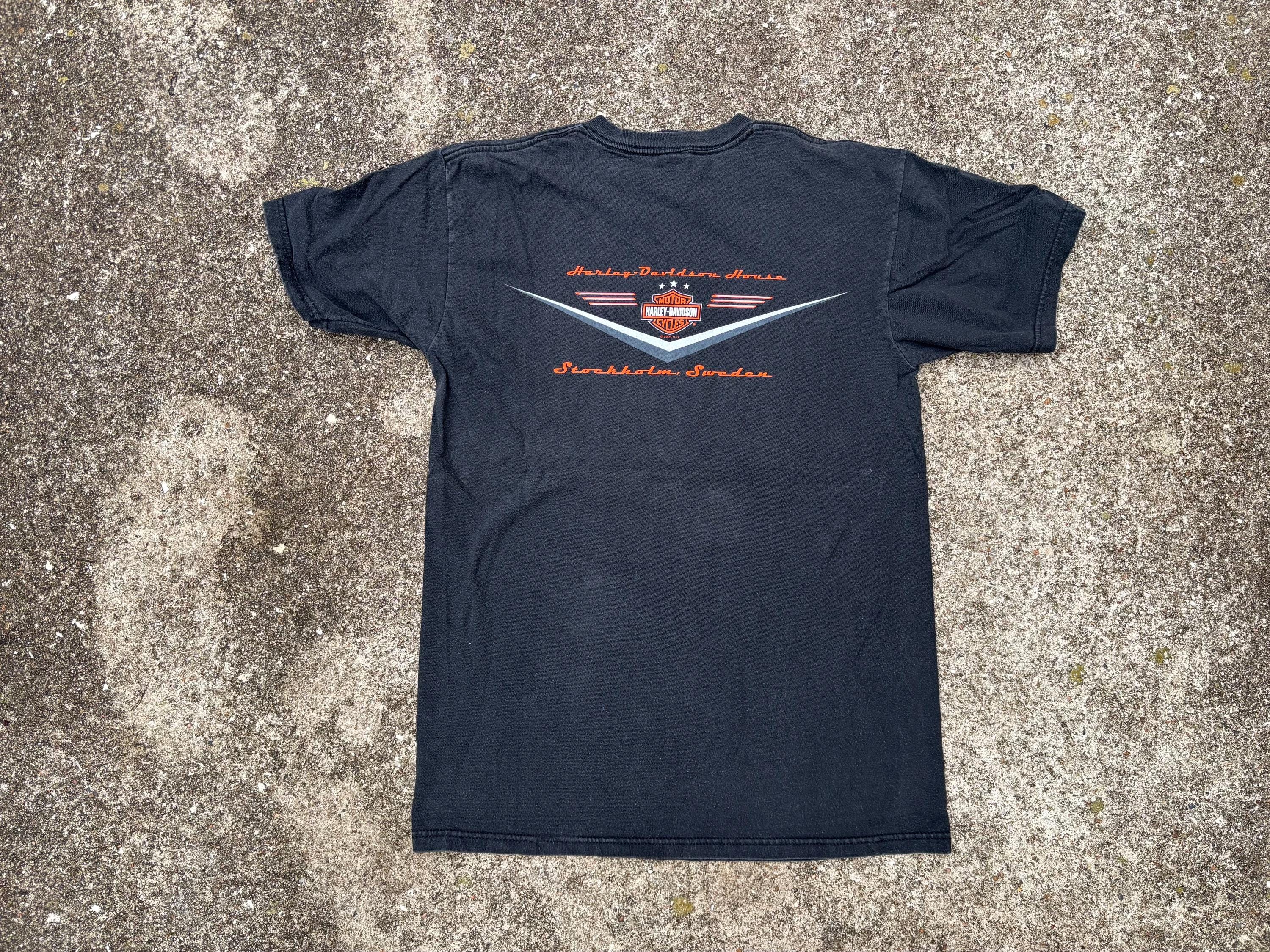 Vintage Y2K Harley Davidson Stockholm Sweden Shirt Size M - Etsy