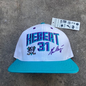 Vintage 90’s Anaheim Mighty Ducks Guy  Hebert Snapback by AJD