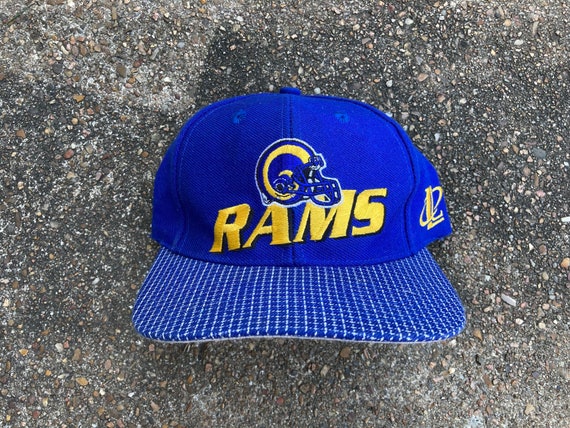 Vintage 90s St Louis Rams Strapback Hat by Logo Athletic 