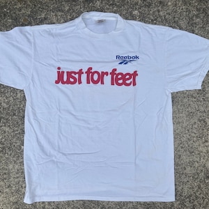 Vintage 90s Just For Feet Reebok Shirt Size XL by Oneita