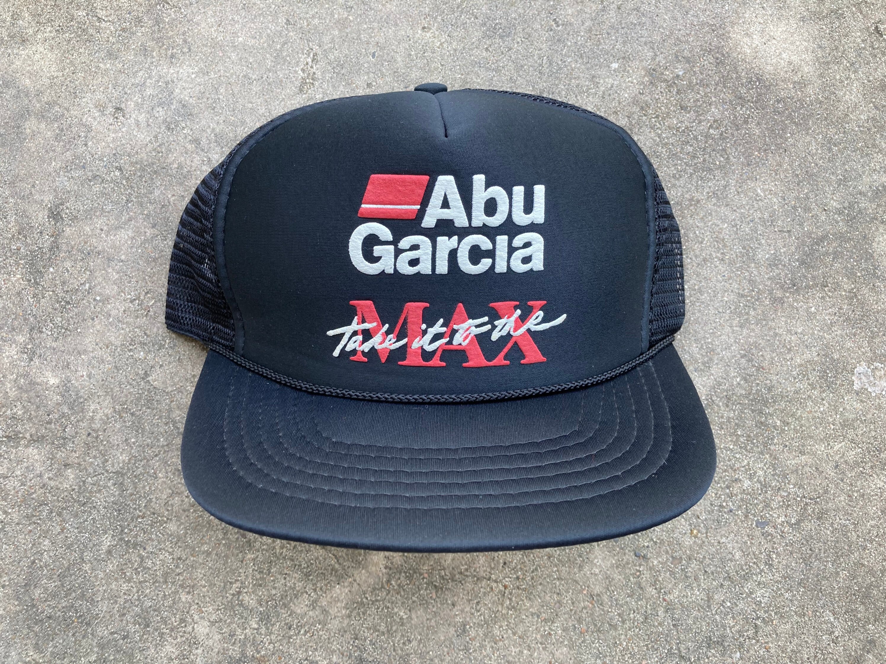 Vintage 90's Abu Garcia Take It to The Max Meshback Hat by Cetco