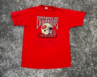 Vintage 80s San Francisco 49ers Super Bowl 19 Championship Shirt