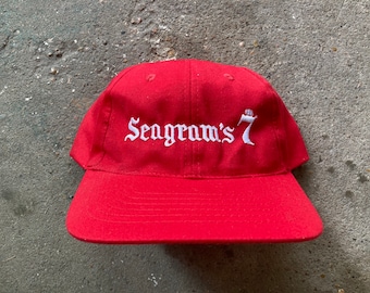 Vintage 90's Seagram's 7 Strapback Hat de Headshots
