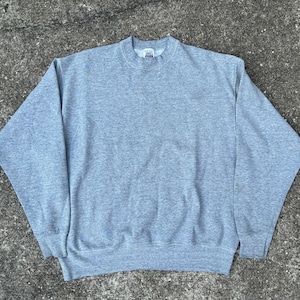 Vintage 90er Graues Blank Sweatshirt Gr. XL von BVD