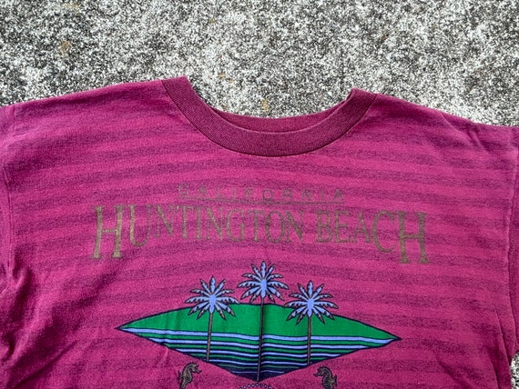 Vintage 90s Huntington Beach California Shirt Siz… - image 3