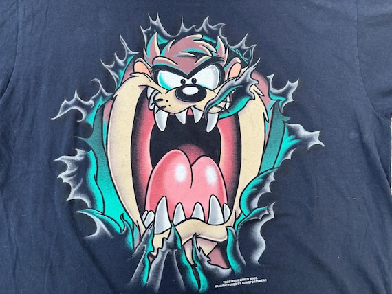 Vintage 1995 Taz Big Face Shirt Size Large by Looney Tunes - Etsy