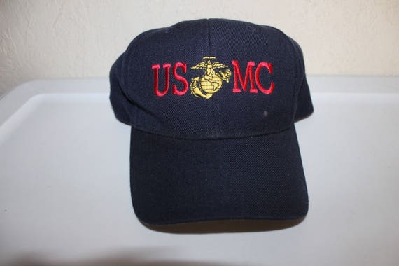 Vintage 90's USMC Marines Snapback Hat - image 1