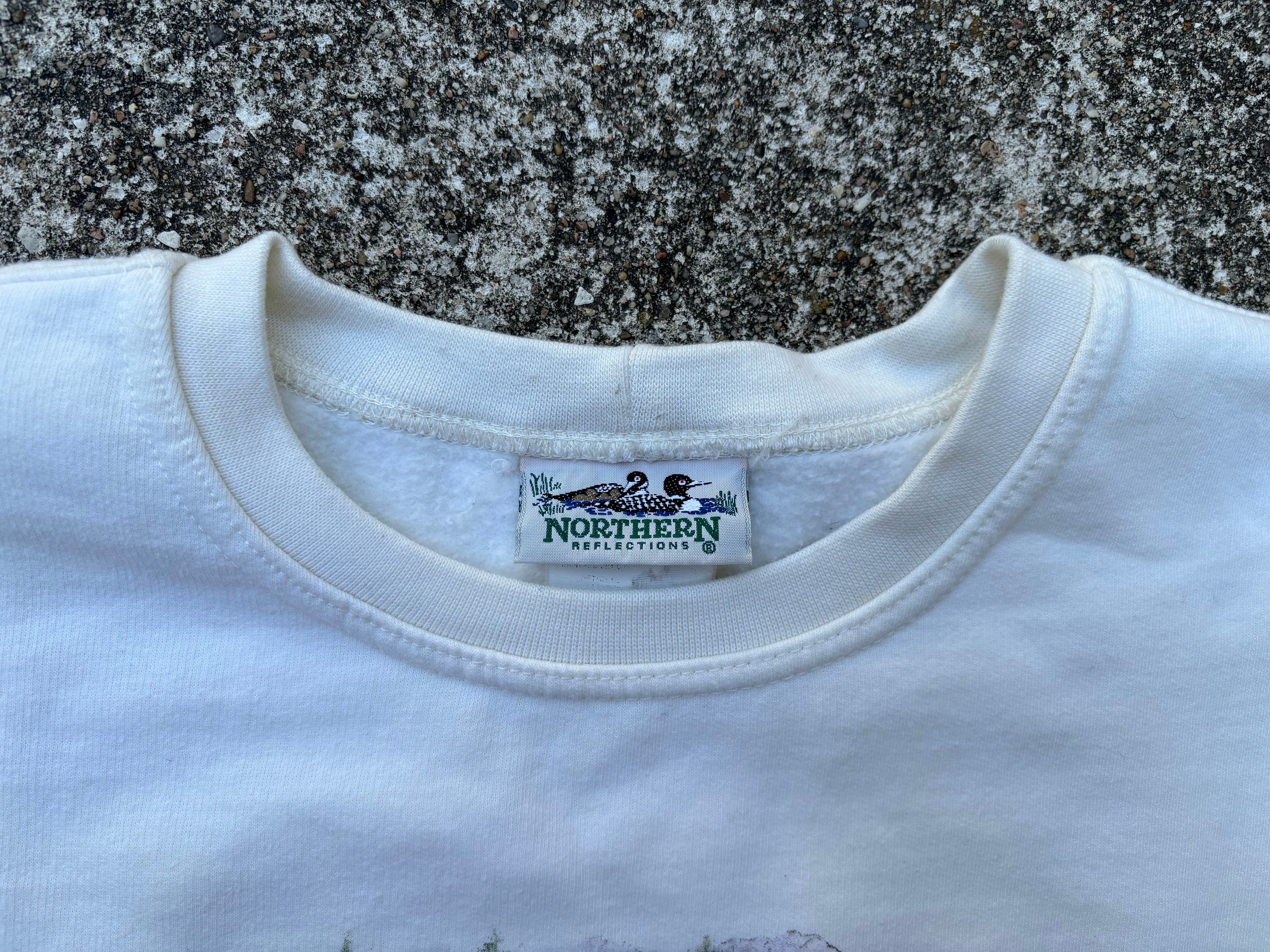 Vintage 90s Green Northern Reflections Duck Sweatshirt