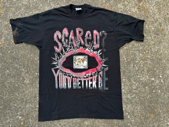 Vintage 90s Taz Shirt You Scared? You Better Be S… - image 1