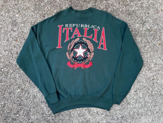 Vintage 90s Repubblica Italiana Crewneck Size XL by Galt Sand