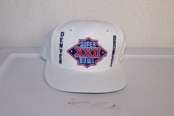 Vintage 90's Super Bowl 22 Denver Broncos Snapbac… - image 1