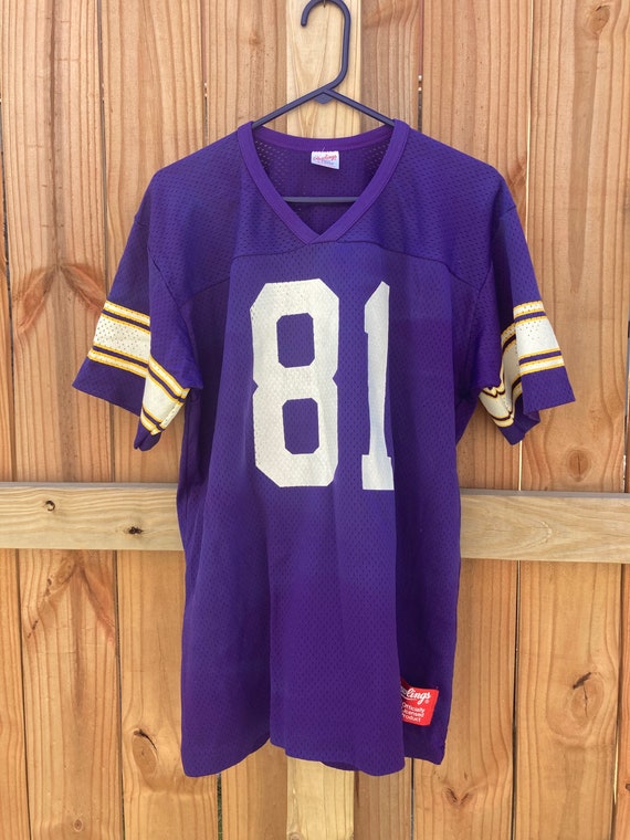 Vintage Sand Knit 80s Carter #81 Minnesota Viking… - image 1