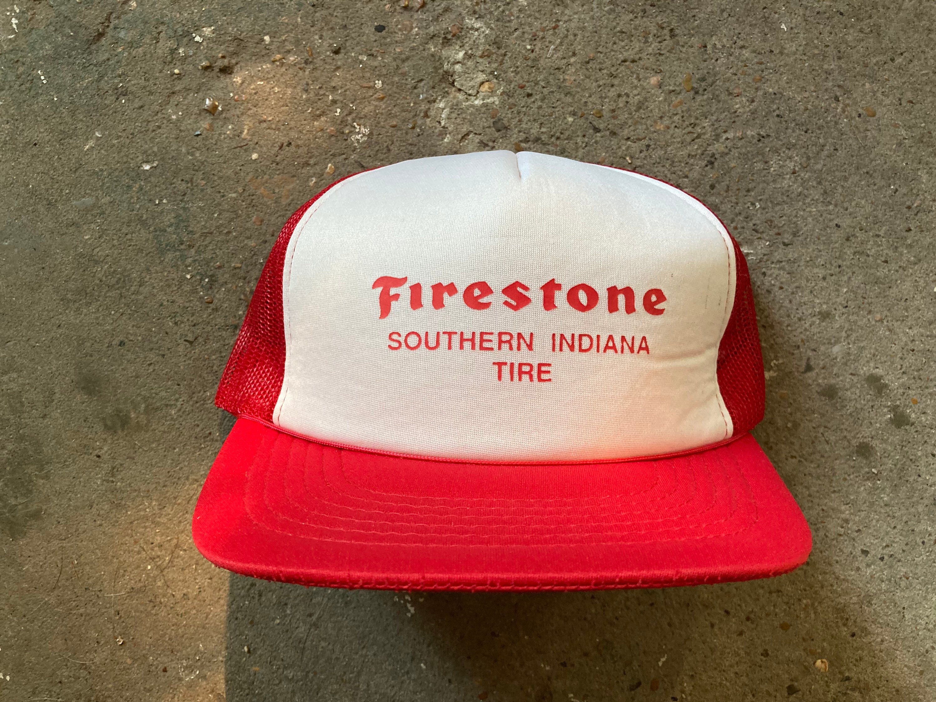 Vintage 90's Firestone Southern Indiana Tire Meshback Hat - Etsy