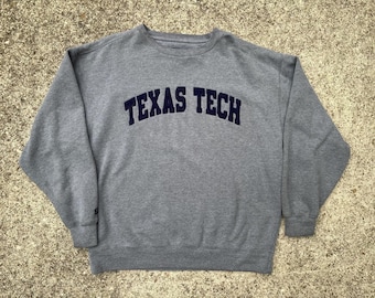 Vintage 90s Texas Tech University Crewneck Size L by Jansport