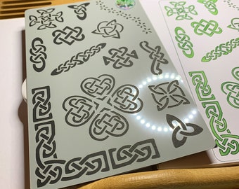 Celtic Viking Knots Journal Stencil (Design 1), Arts Crafts stencil
