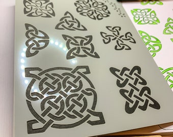 Celtic Viking Knots Journal Stencil (Design 5), Arts Crafts stencil