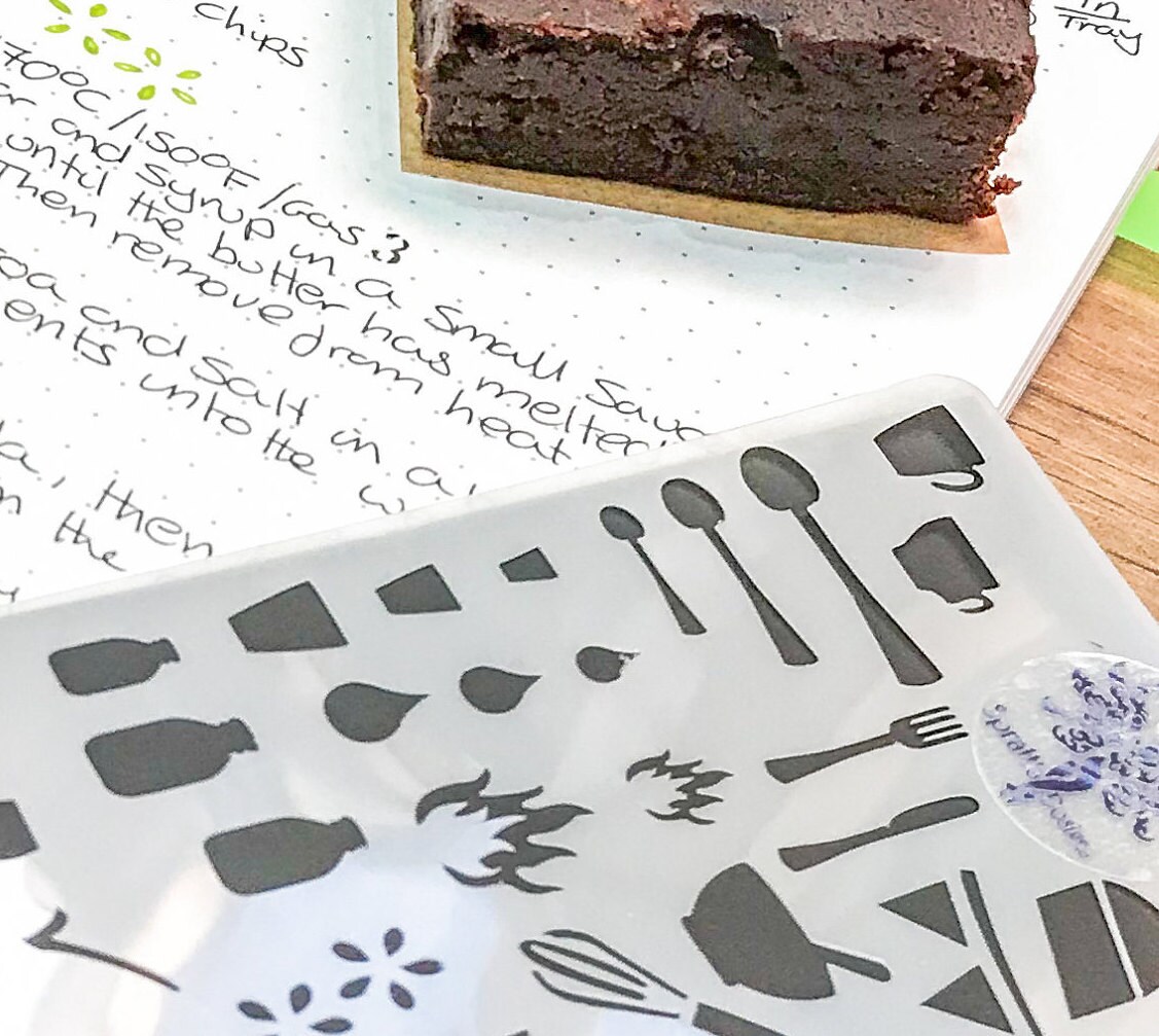 Baking Bullet Journal Stencil Baking Planner Layout Craft Etsy UK